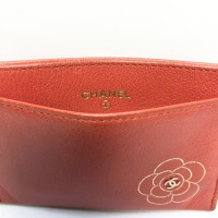 Chanel Tasje/Portemonnee Leer in Rood