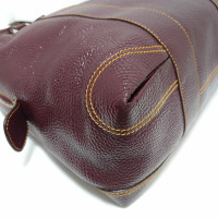 Fendi Handtasche aus Leder in Bordeaux
