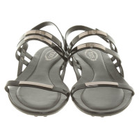 Tod's Sandals Patent leather in Black