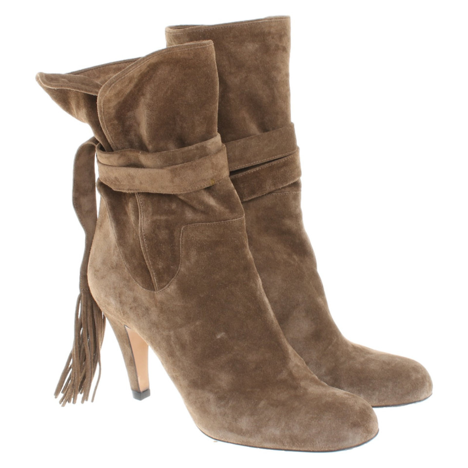 Chloé Ankle boots Suede in Khaki
