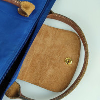 Longchamp Handtasche aus Canvas in Türkis