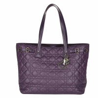 Christian Dior Panarea Tote Bag Medium Canvas in Violet