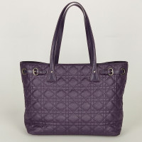 Christian Dior Panarea Tote Bag Medium Canvas in Violet