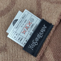 Yves Saint Laurent Scarf/Shawl Wool in Beige