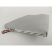 Michael Kors Clutch Bag Leather in Silvery