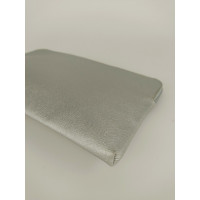 Michael Kors Clutch Bag Leather in Silvery