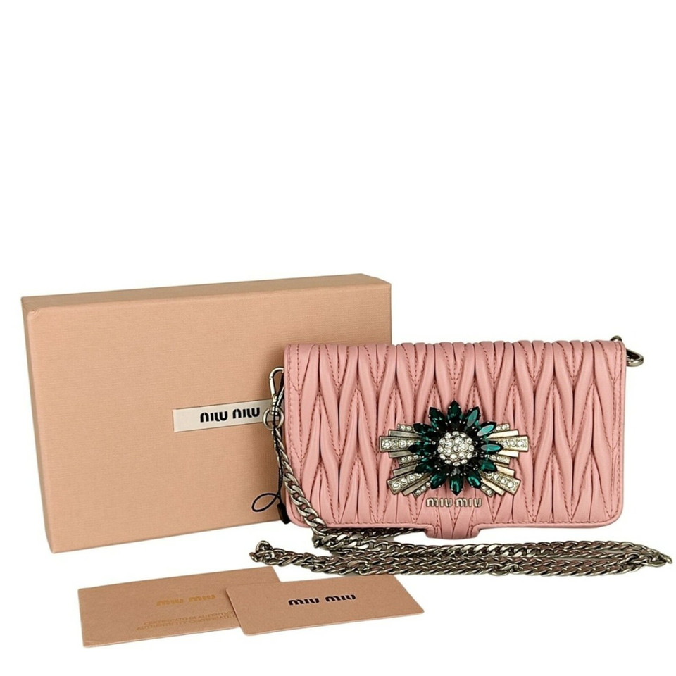 Miu Miu Accessory Leather in Pink