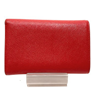 Mcm Täschchen/Portemonnaie aus Leder in Rot