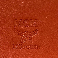 Mcm Täschchen/Portemonnaie aus Leder in Rot