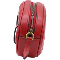 Gucci GG Marmont Matelassé Belt Bag Leather in Red