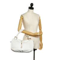 Céline Handtasche aus Leder in Weiß