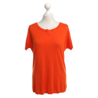 St. Emile Kurzarm-Pullover in Orange