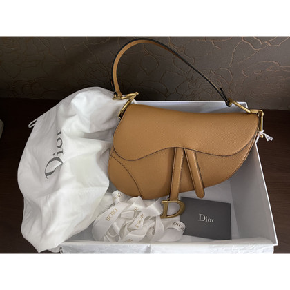 Christian Dior Saddle Bag Leather in Brown