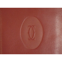 Cartier Bag/Purse Leather in Bordeaux