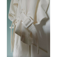 Mm6 Maison Margiela Giacca/Cappotto in Cotone in Bianco