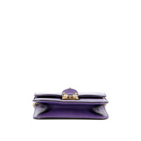 Valentino Garavani Glam Lock aus Leder in Violett