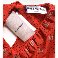 Balenciaga Kleid aus Seide in Rot