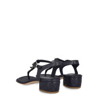 Chanel Sandals Leather in Blue