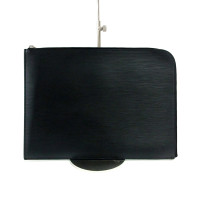 Louis Vuitton Clutch Bag Leather in Black