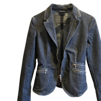 Trussardi Jacke/Mantel aus Jeansstoff in Blau