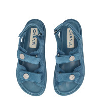 Chanel Sandals Leather in Blue