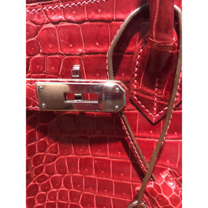 Hermès Birkin Bag Leer in Rood