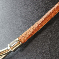 Hermès Jumbo Hook Halskette Leer in Bruin