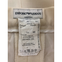 Emporio Armani Hose aus Wolle in Weiß