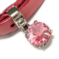 Miu Miu Armreif/Armband aus Leder in Rosa / Pink