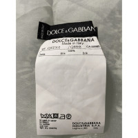 Dolce & Gabbana Echarpe/Foulard en Soie en Blanc