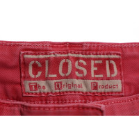 Closed Paio di Pantaloni in Cotone in Rosso