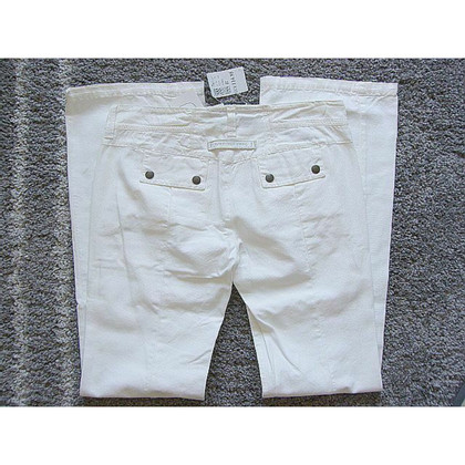 Sportmax Paire de Pantalon en Coton en Blanc