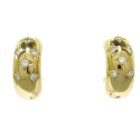 Chaumet Earring Jeans fabric in Khaki