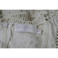 Zimmermann Robe en Coton en Blanc