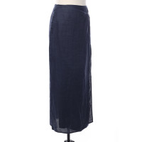 Krizia Skirt Linen in Blue