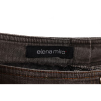 Elena Mirò Trousers Cotton in Brown