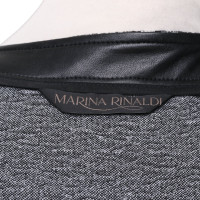 Marina Rinaldi Mantel in Schwarz/Weiß