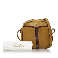 Cartier Umhängetasche aus Leder in Gelb