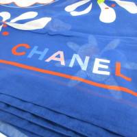 Chanel Sjaal Katoen in Blauw