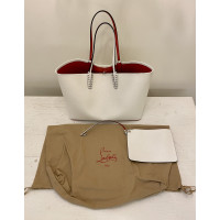 Christian Louboutin Cabata Tote in Pelle in Bianco