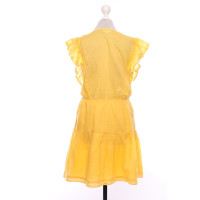 Claudie Pierlot Kleid aus Baumwolle in Gelb