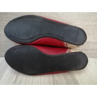 Burberry Slippers/Ballerinas Leather in Red