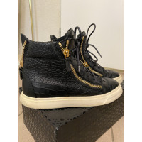 Giuseppe Zanotti Sneakers Leer in Zwart