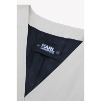 Karl Lagerfeld Kleid aus Baumwolle in Beige