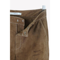 Gestuz Trousers Leather in Brown