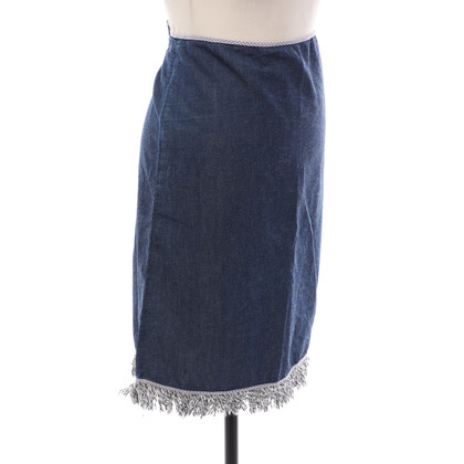 Miki Thumb Skirt Cotton in Blue