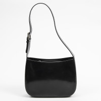 Furla Shoulder bag Patent leather in Black