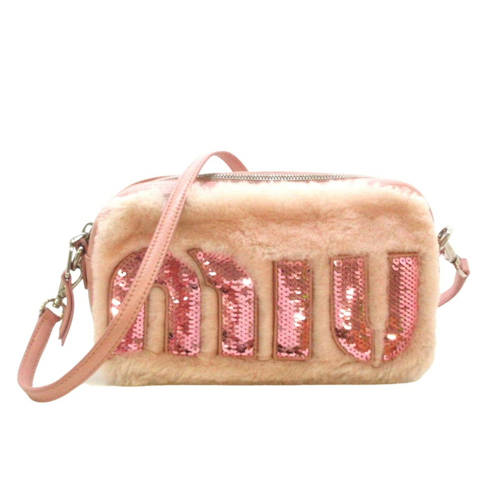 Miu Miu Borsa a tracolla in Pelle in Rosa