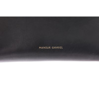 Mansur Gavriel Umhängetasche aus Leder in Schwarz