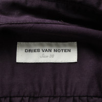 Dries Van Noten Kleid aus Baumwolle in Violett